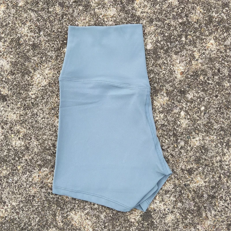 Solid Color High Waist Yoga Short Leg Women Fitness Sport Short  Bike Soft Squatting Proof Comprehensive Training Jog Athletic