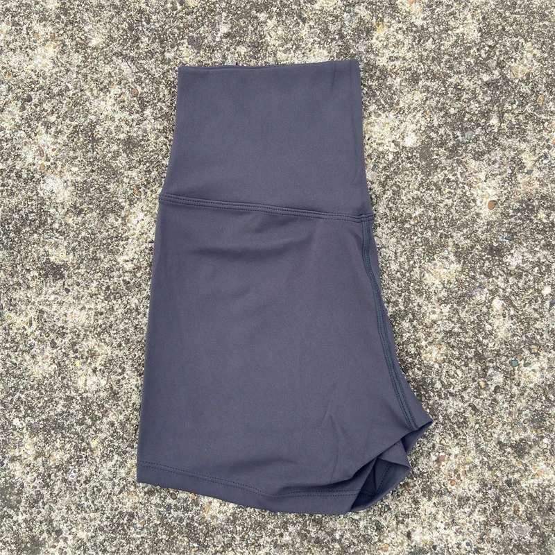 Solid Color High Waist Yoga Short Leg Women Fitness Sport Short  Bike Soft Squatting Proof Comprehensive Training Jog Athletic
