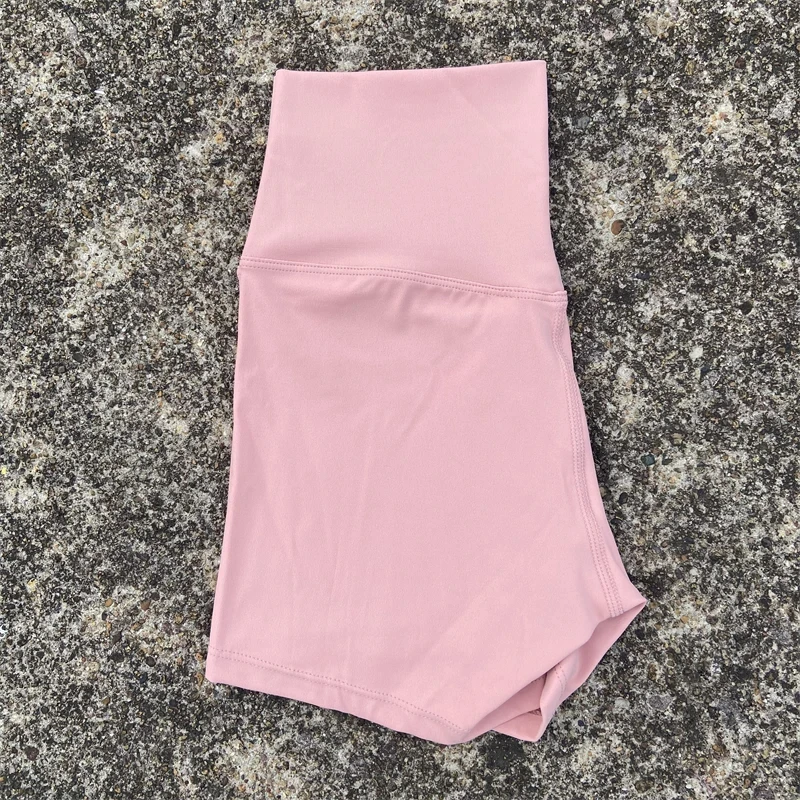 Solid Color High Waist Yoga Short Leg Women Fitness Sport Short  Bike Soft Squatting Proof Comprehensive Training Jog Athletic