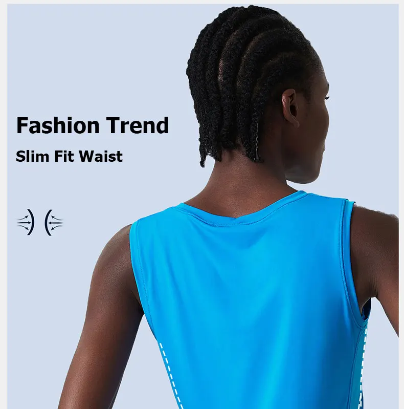 Summer Sleeveless Yoga T-Shirt Women Loose Fitness Running Tank Top Breathable Quick Dry Gym Vest Female Workout Sportswear