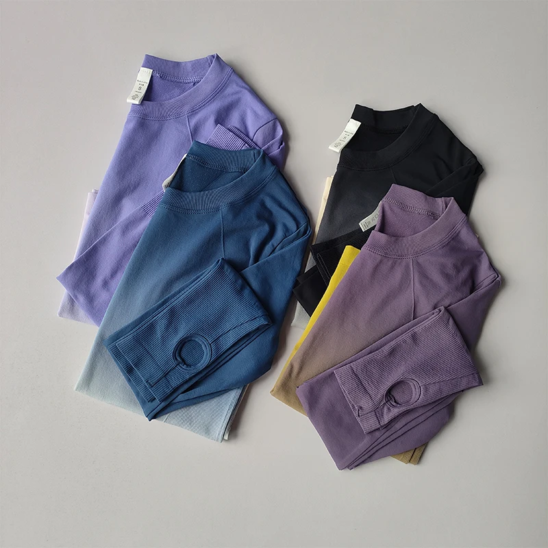 Gradual Slimming Sports T-shirt Fitness Suit Women's Tight Fitting Quick Drying Top Yoga Suit Training Slim Fitting Long Sleeves