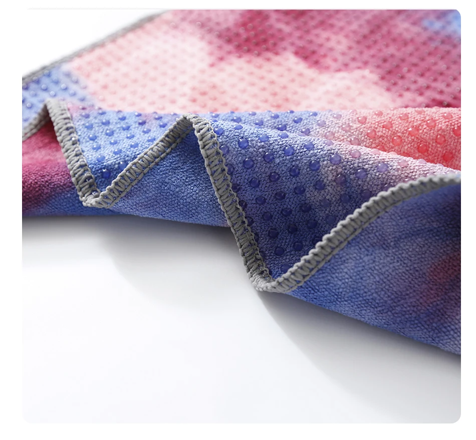 Printed Yoga Mat Non-slip Fitness Blanket Sweat Absorbent Foldable Portable Pilates Exercise Sports Travel Towel 183*63 CM