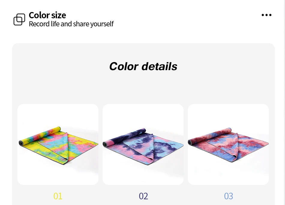 Printed Yoga Mat Non-slip Fitness Blanket Sweat Absorbent Foldable Portable Pilates Exercise Sports Travel Towel 183*63 CM