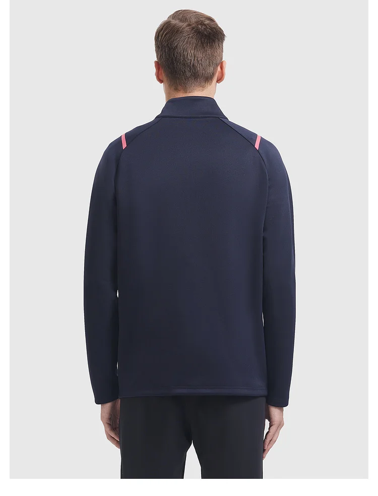 Kelme Football Training Knitted Jacket For Men's Spring 2024 Printed Stand Up Collar Cardigan Sports Coat Children's Sportswear