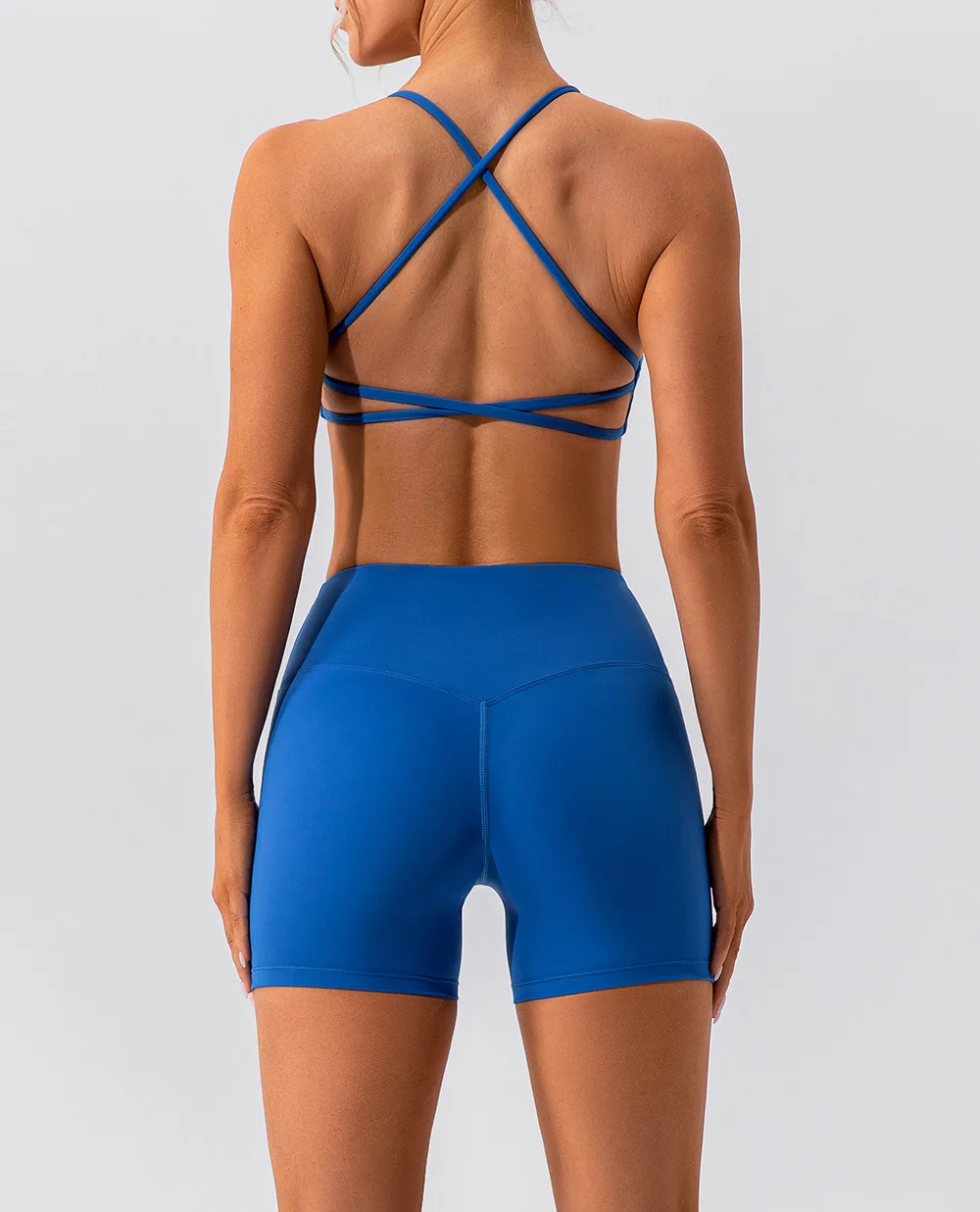 Summer Sexy Gym Top Women Crease Sports Bra Running Back Cross Yoga Bra Breathable Sports Underwear Women Fitness Workout Top