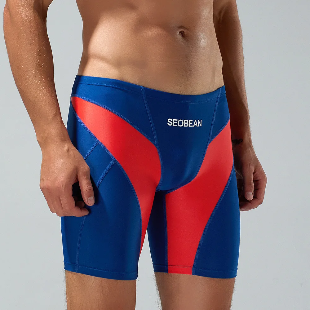 2023 New Summer Seobean Men's Multi Color Swimming Pants Beach Hot Spring Three Way Swimming Pants