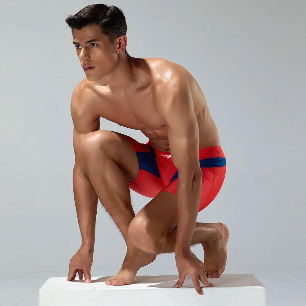 2023 New Summer Seobean Men's Multi Color Swimming Pants Beach Hot Spring Three Way Swimming Pants