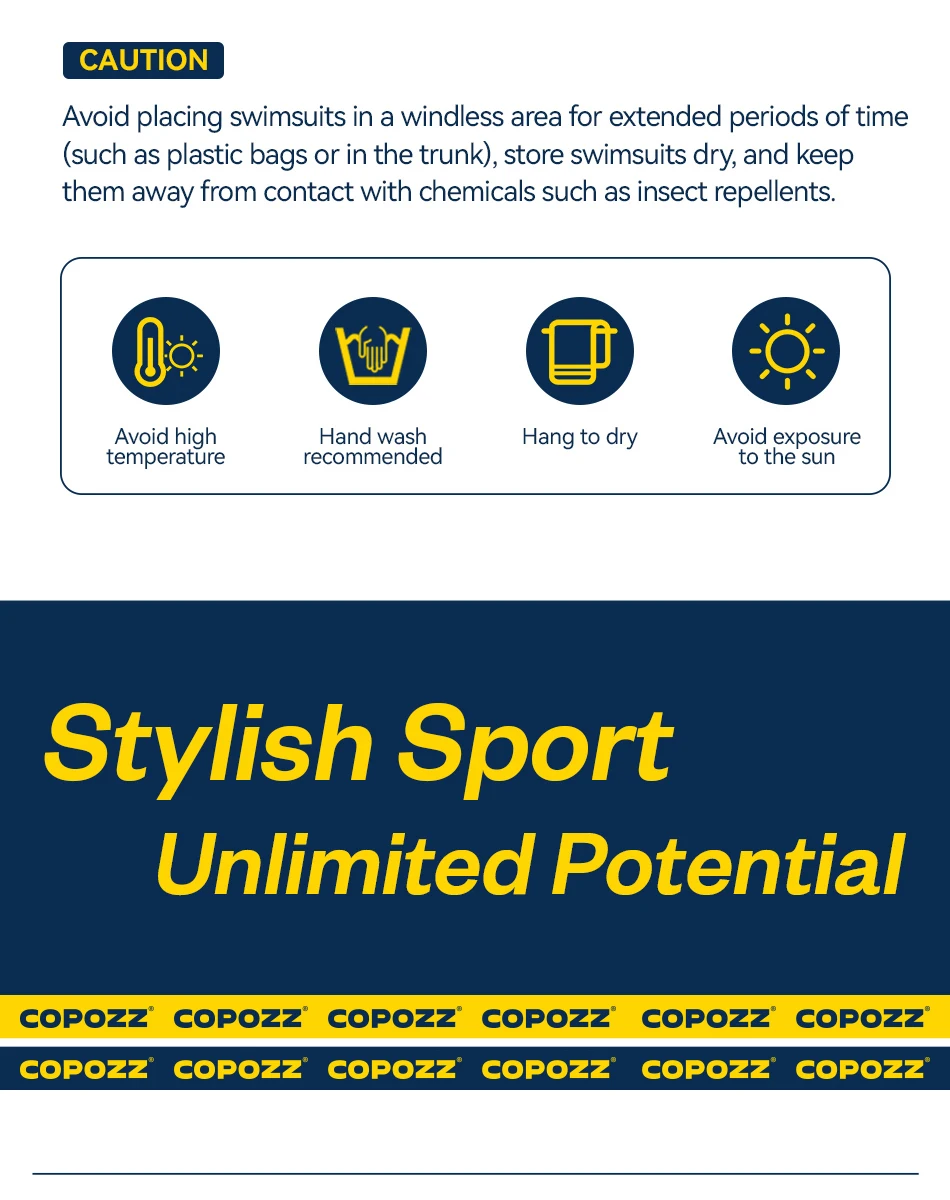 COPOZZ Plus Size Men's Swimming Trunks Shorts Long to Knee Competitive Surf Training Swimsuit Male Quick Dry Anti-embarrassment