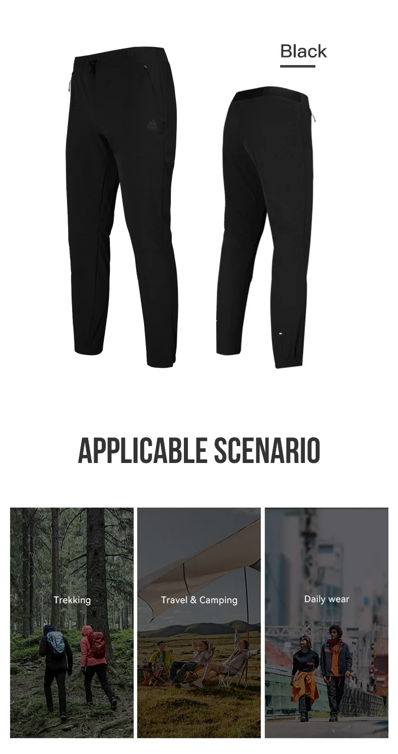 AONIJIE FM5145 Male Men Outdoor Sports Thickened Trousers Elasticated Waistband Sweatpants Tightened Hem Winter For Running