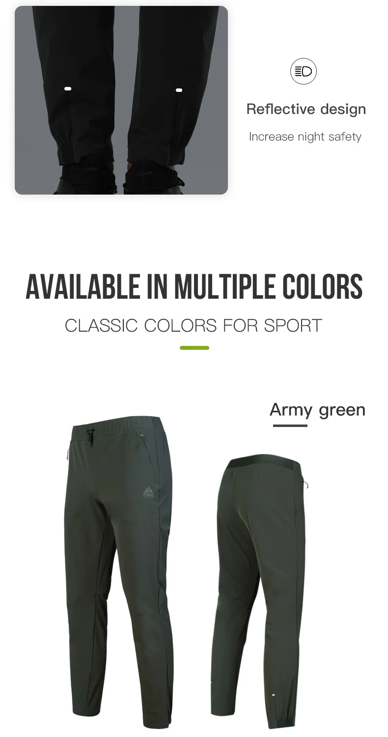 AONIJIE FM5145 Male Men Outdoor Sports Thickened Trousers Elasticated Waistband Sweatpants Tightened Hem Winter For Running