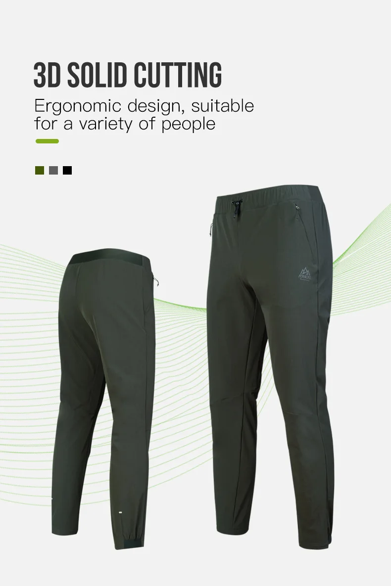 AONIJIE FM5145 Male Men Outdoor Sports Thickened Trousers Elasticated Waistband Sweatpants Tightened Hem Winter For Running