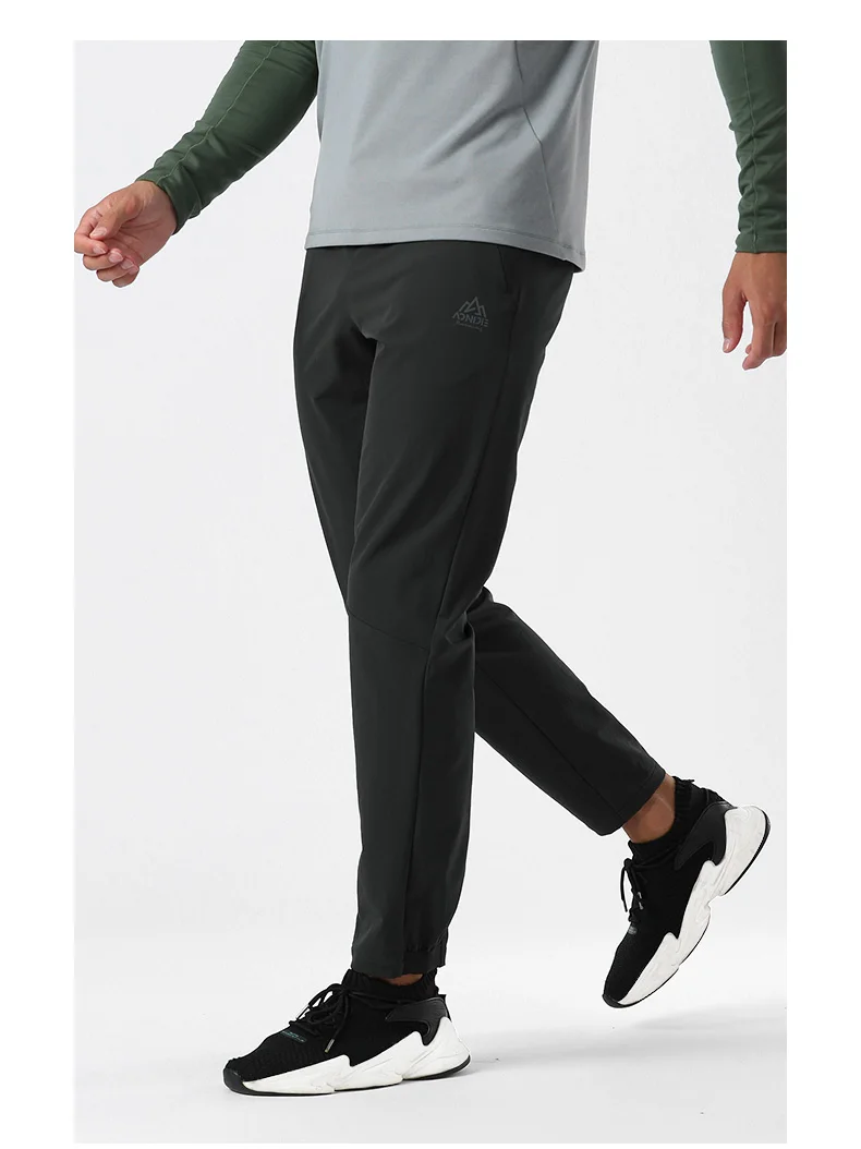 AONIJIE FM5145 Male Men Outdoor Sports Thickened Trousers Elasticated Waistband Sweatpants Tightened Hem Winter For Running