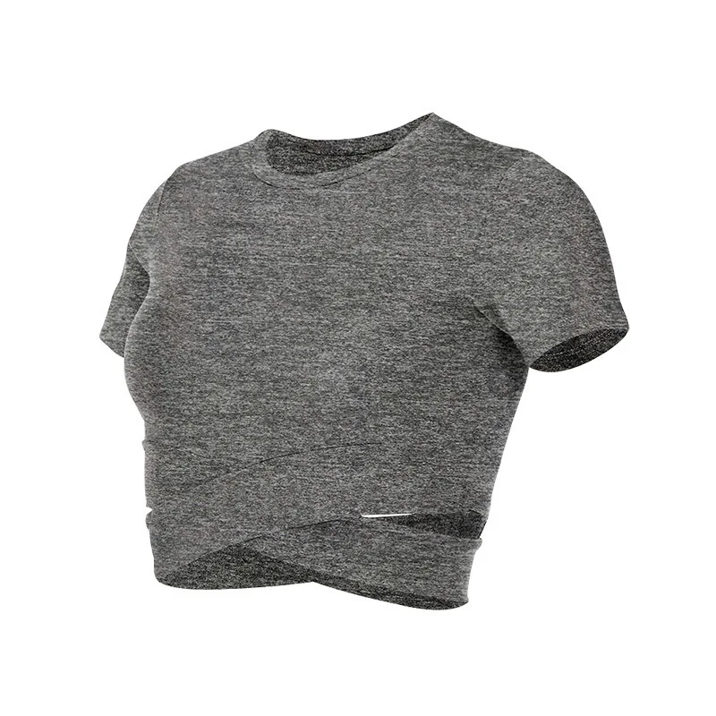 Women's Fitness T-shirts 2024 Clothing Gym Shirt Female Seamless Yoga Top Sportswear Crop Tops Sports Wear For Women T-shirt