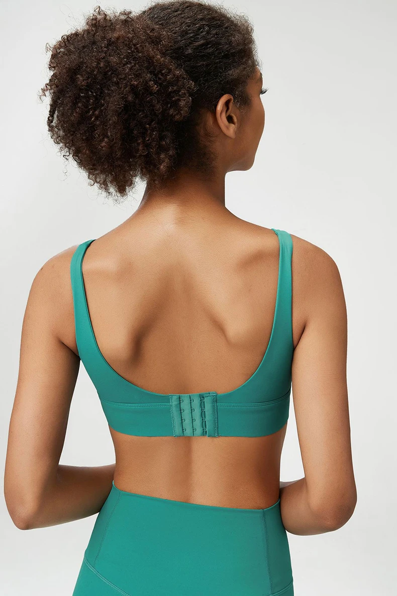 Women High Impact Fitness Yoga Bra Solid Color Sexy Back Ajustable Sports Underwear Breathable Gym Running Top With Cesht Pads