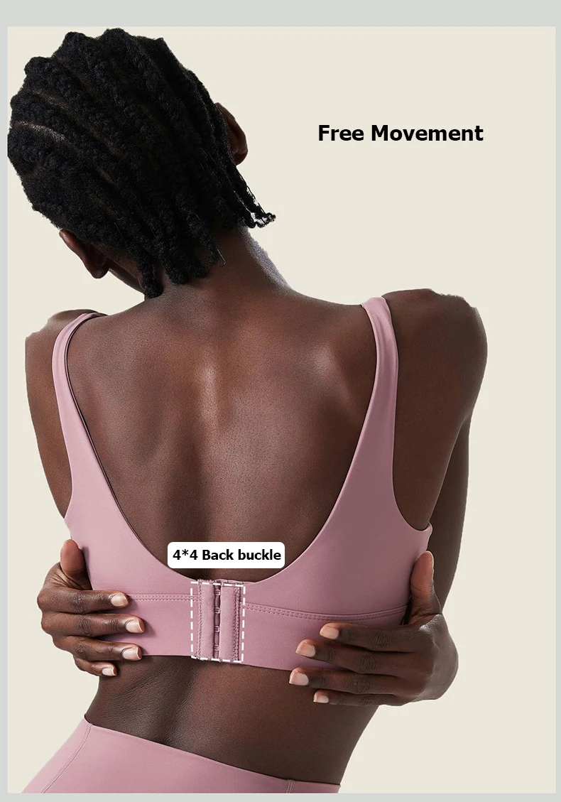 Women High Impact Fitness Yoga Bra Solid Color Sexy Back Ajustable Sports Underwear Breathable Gym Running Top With Cesht Pads