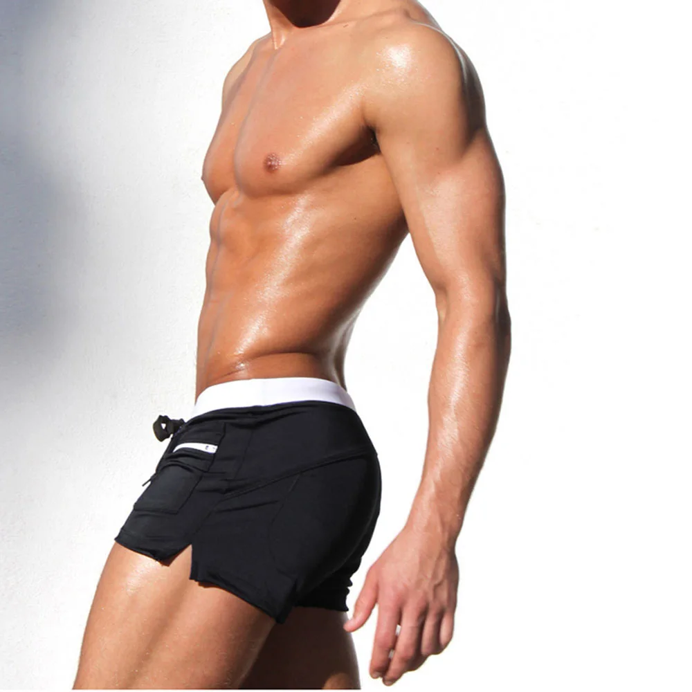 Sexy Swimsuit Beach Quick Drying Trunks Men Swimwear Sunga Board Shorts Zwembroek Heren Mayo Breathable Sport Surfing Underwear