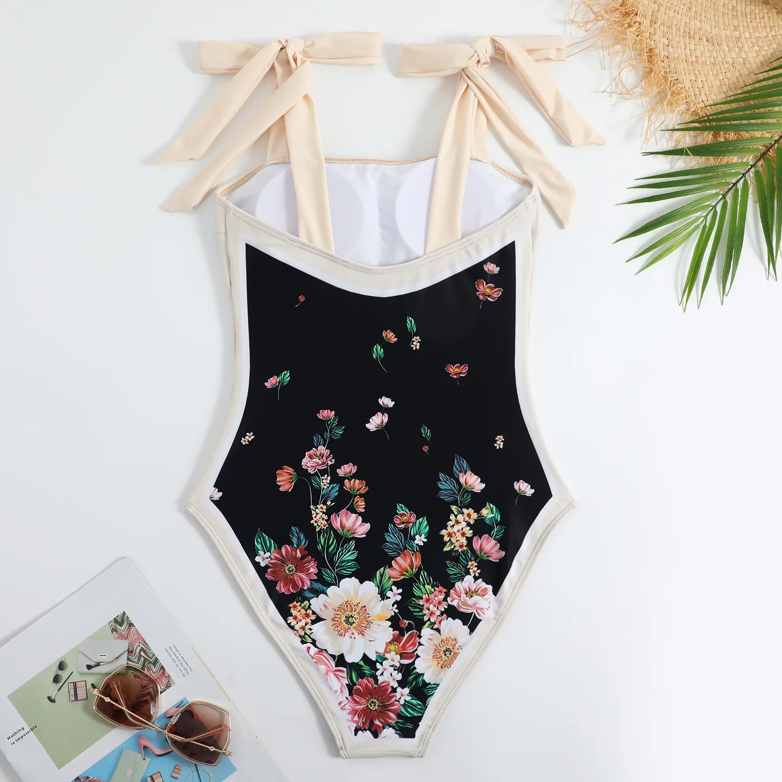2026 Swimwear Women One Piece Swimsuit With Beach Skirt Printed Bathers Swimming Bathing Swim Suit Beachwear Summer Bodysuit