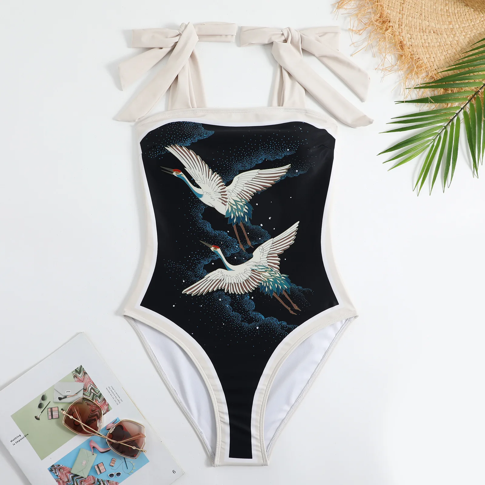 2026 Swimwear Women One Piece Swimsuit With Beach Skirt Printed Bathers Swimming Bathing Swim Suit Beachwear Summer Bodysuit