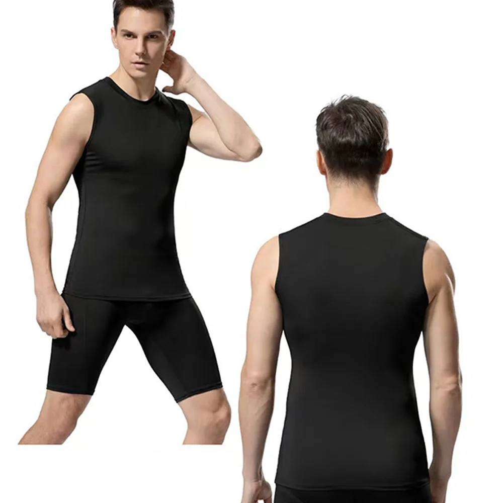 Tank For Men Summer Cool Men Vest Sleeveless Tight Psalm+23 Compression Shapewear Shirts Tank Tops Body Breathable Lce Silk Vest