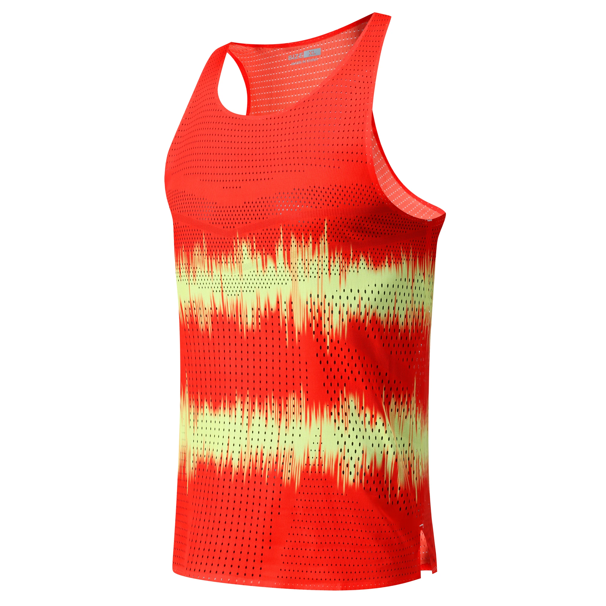 Mens Hole Running Vest Urltra-Light Marathon Undershirt Speed Tops Tank Men Sport Fitness Sleeveless Shirt Clothing Quick Drying