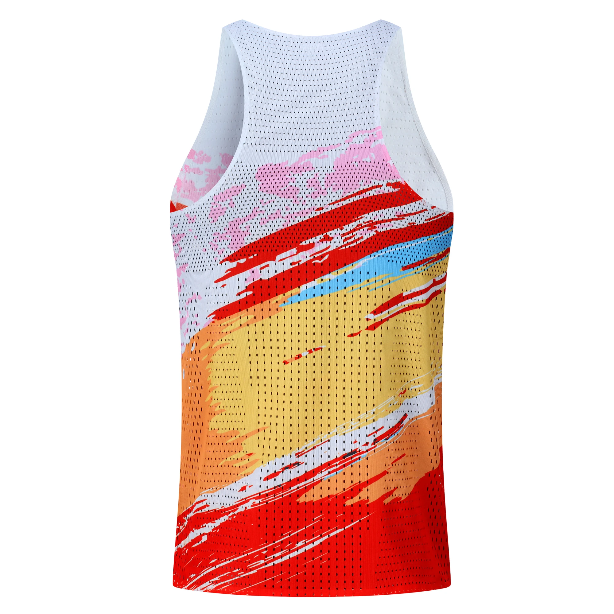 Mens Hole Running Vest Urltra-Light Marathon Undershirt Speed Tops Tank Men Sport Fitness Sleeveless Shirt Clothing Quick Drying
