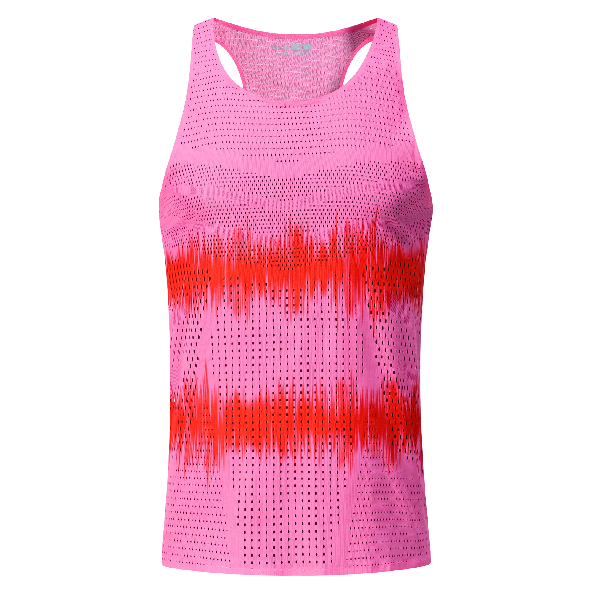 Mens Hole Running Vest Urltra-Light Marathon Undershirt Speed Tops Tank Men Sport Fitness Sleeveless Shirt Clothing Quick Drying