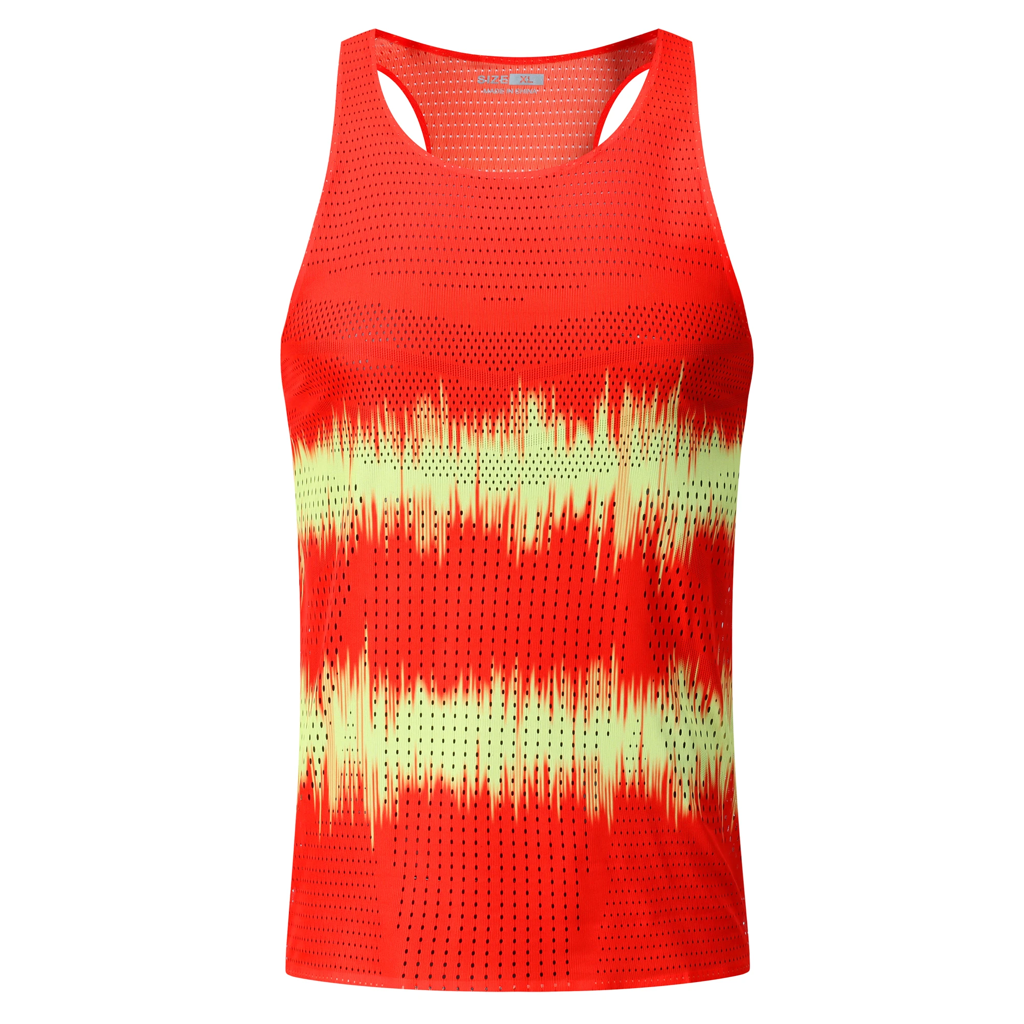 Mens Hole Running Vest Urltra-Light Marathon Undershirt Speed Tops Tank Men Sport Fitness Sleeveless Shirt Clothing Quick Drying