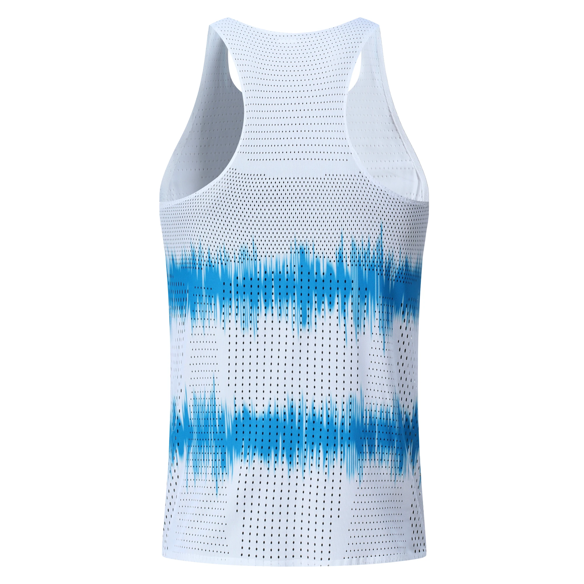 Mens Hole Running Vest Urltra-Light Marathon Undershirt Speed Tops Tank Men Sport Fitness Sleeveless Shirt Clothing Quick Drying
