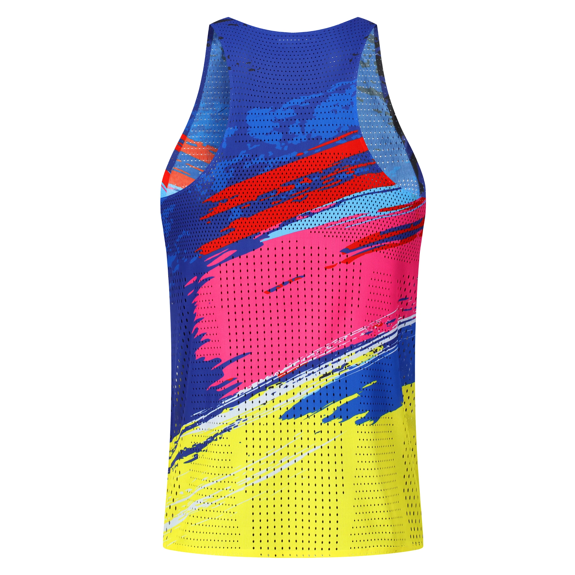 Mens Hole Running Vest Urltra-Light Marathon Undershirt Speed Tops Tank Men Sport Fitness Sleeveless Shirt Clothing Quick Drying