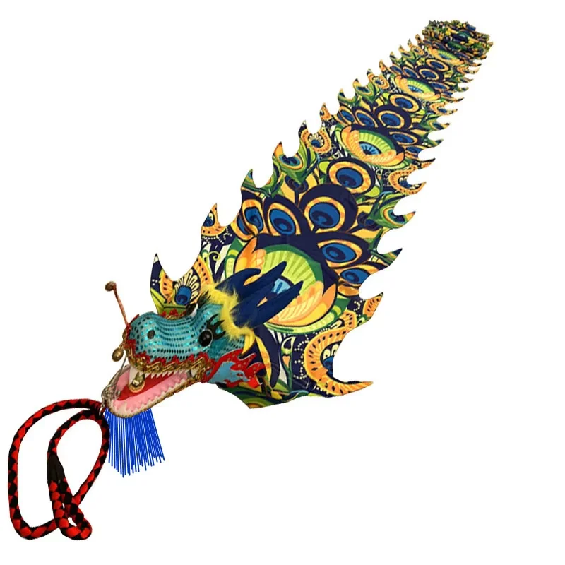 7m Pink Fitness Dragon Dance Ribbon Accessories For Adults Festival Prop Outdoor Sports Only Tail (Not Include Head )