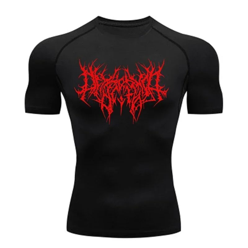 Men's T-shirt Men Running Sport T Shirt Men Compression Fitness Tops Tee Quick DryTight Training Gym Sport Running Shirts Jersey