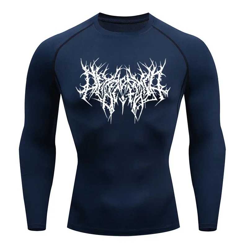 Men's T-shirt Men Running Sport T Shirt Men Compression Fitness Tops Tee Quick DryTight Training Gym Sport Running Shirts Jersey
