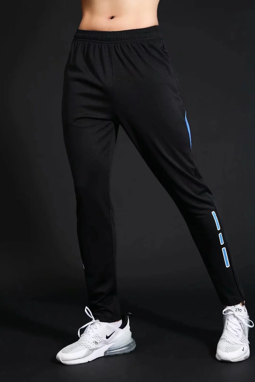 Men's Running Pants Sportswear Jogging Sweatpants Quick Dry Soccer Tracksuit Elastic Gym Fitness Trousers Training Sport Pants