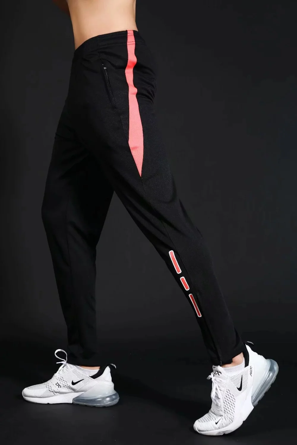 Men's Running Pants Sportswear Jogging Sweatpants Quick Dry Soccer Tracksuit Elastic Gym Fitness Trousers Training Sport Pants