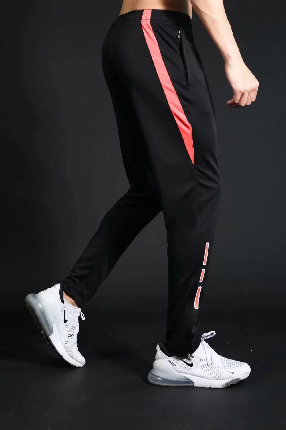 Men's Running Pants Sportswear Jogging Sweatpants Quick Dry Soccer Tracksuit Elastic Gym Fitness Trousers Training Sport Pants