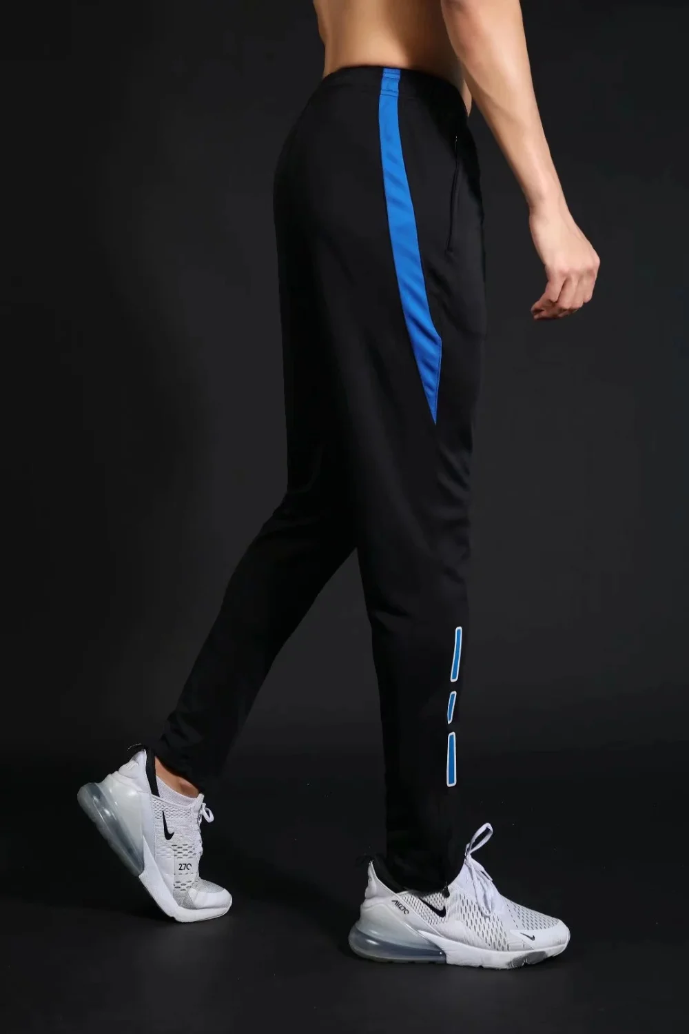 Men's Running Pants Sportswear Jogging Sweatpants Quick Dry Soccer Tracksuit Elastic Gym Fitness Trousers Training Sport Pants