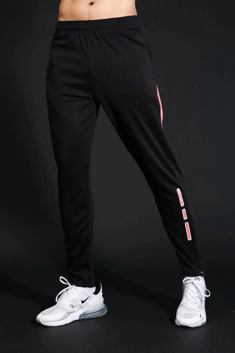 Men's Running Pants Sportswear Jogging Sweatpants Quick Dry Soccer Tracksuit Elastic Gym Fitness Trousers Training Sport Pants
