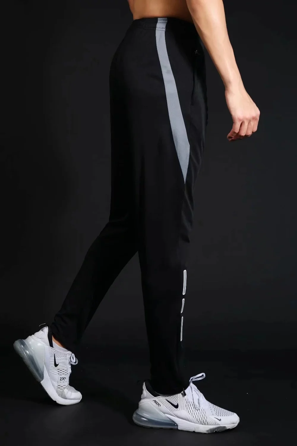 Men's Running Pants Sportswear Jogging Sweatpants Quick Dry Soccer Tracksuit Elastic Gym Fitness Trousers Training Sport Pants