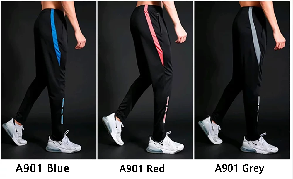 Men's Running Pants Sportswear Jogging Sweatpants Quick Dry Soccer Tracksuit Elastic Gym Fitness Trousers Training Sport Pants