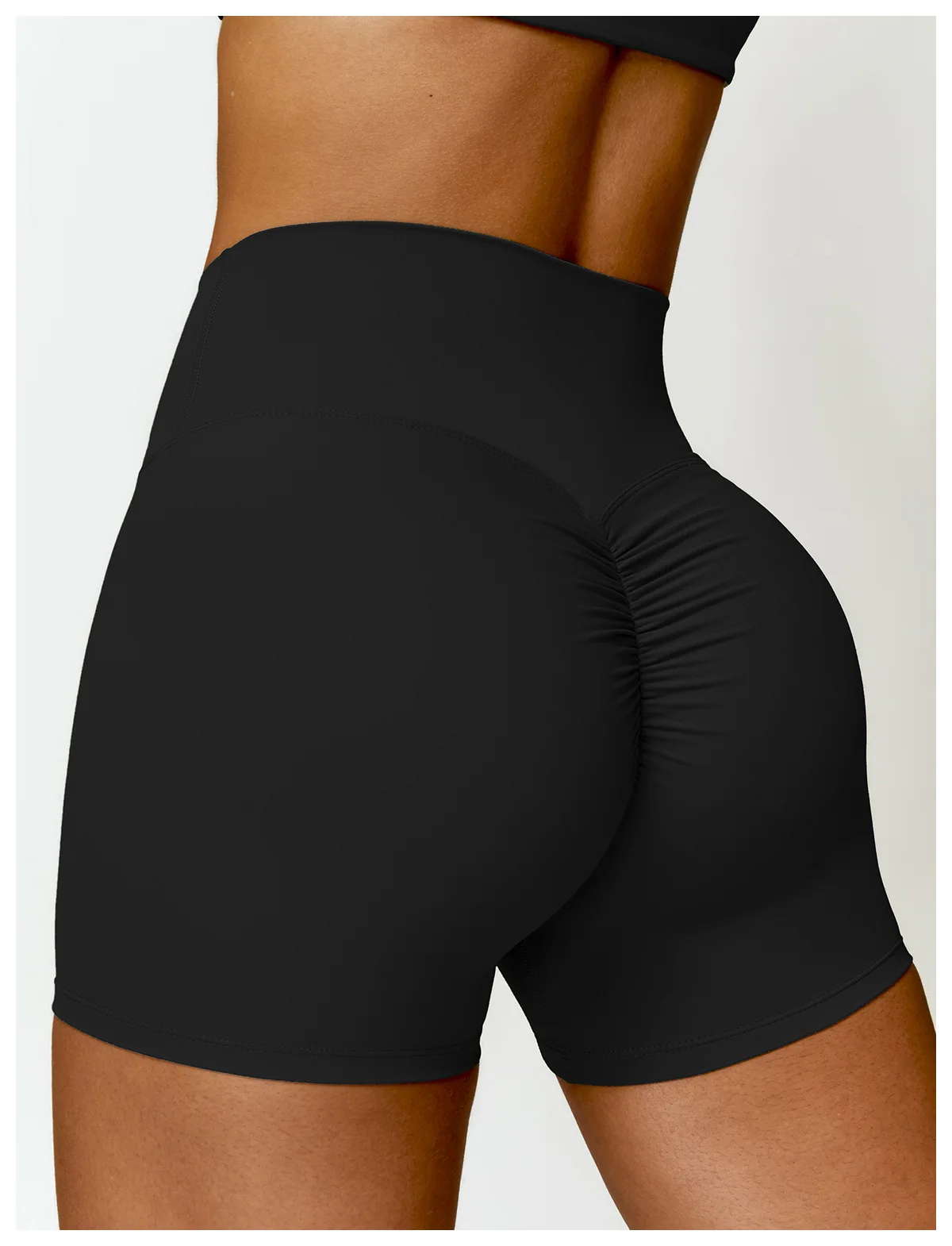 Hearuisavy Summer Buttock Lift Scrunch Yoga Shorts Gym Leggings Cycling Slim Fit Workout Shorts Women High Waist Sports Shorts