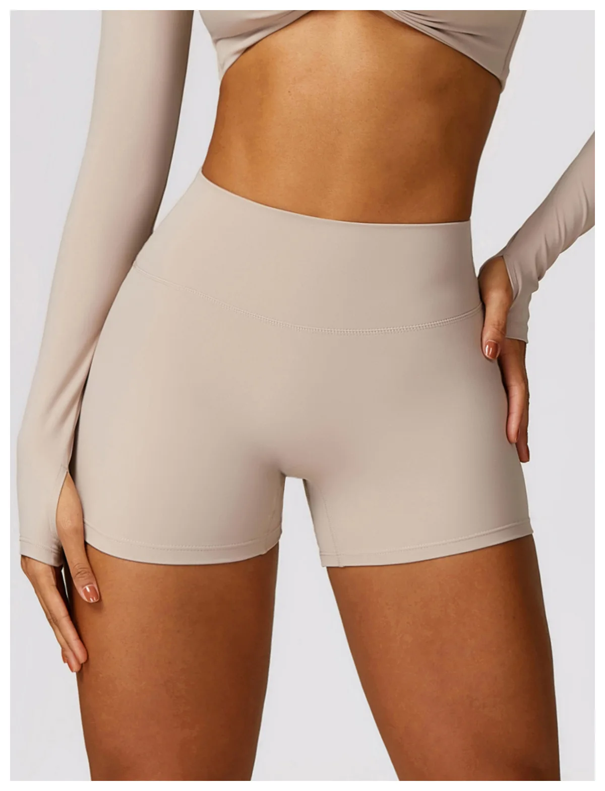 Hearuisavy Summer Buttock Lift Scrunch Yoga Shorts Gym Leggings Cycling Slim Fit Workout Shorts Women High Waist Sports Shorts