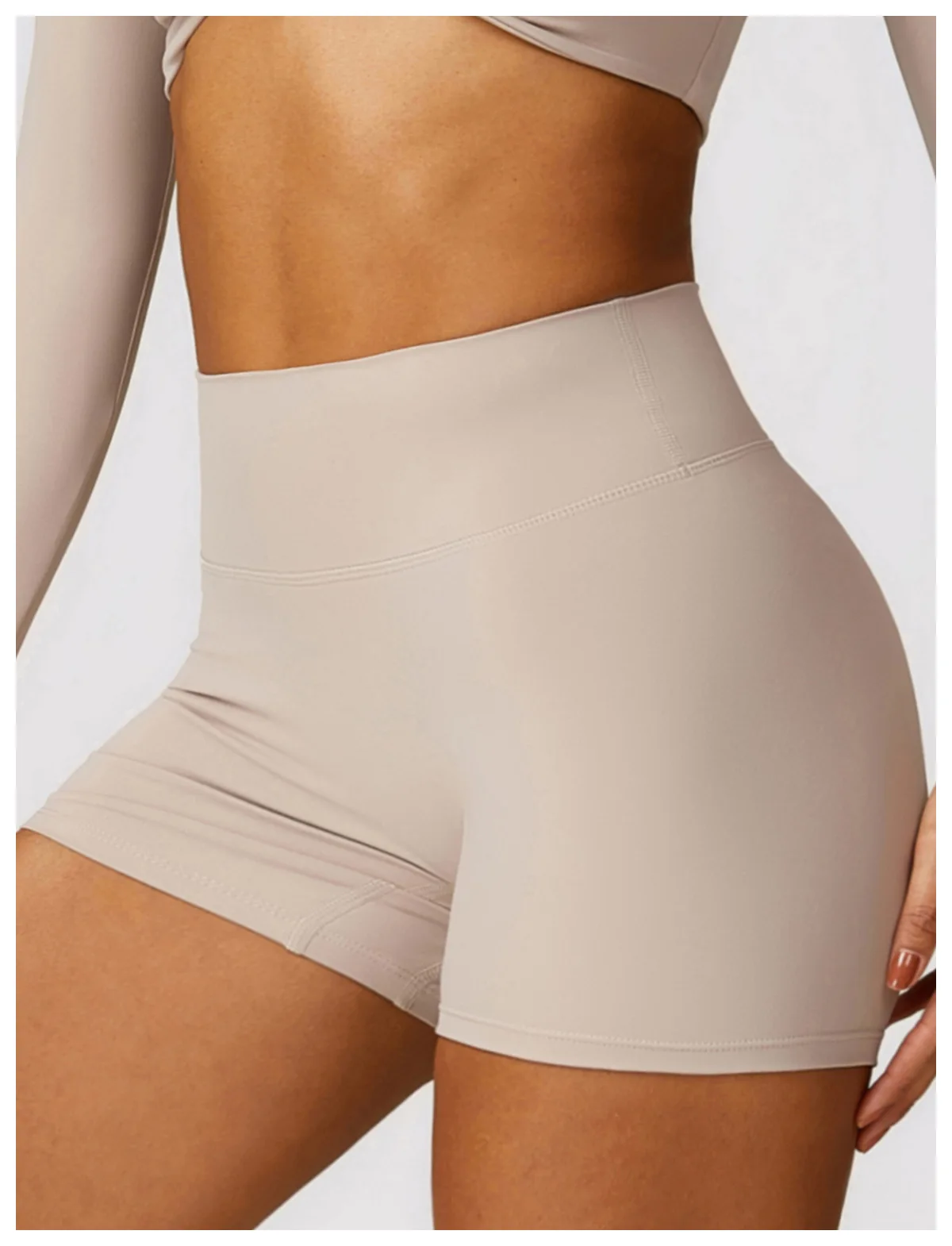 Hearuisavy Summer Buttock Lift Scrunch Yoga Shorts Gym Leggings Cycling Slim Fit Workout Shorts Women High Waist Sports Shorts