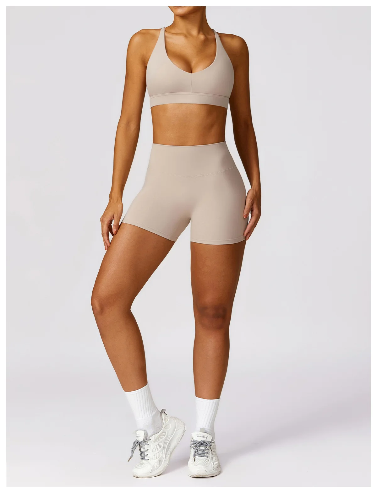 Hearuisavy Summer Buttock Lift Scrunch Yoga Shorts Gym Leggings Cycling Slim Fit Workout Shorts Women High Waist Sports Shorts
