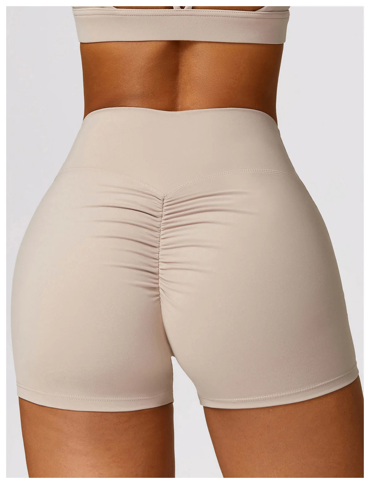 Hearuisavy Summer Buttock Lift Scrunch Yoga Shorts Gym Leggings Cycling Slim Fit Workout Shorts Women High Waist Sports Shorts