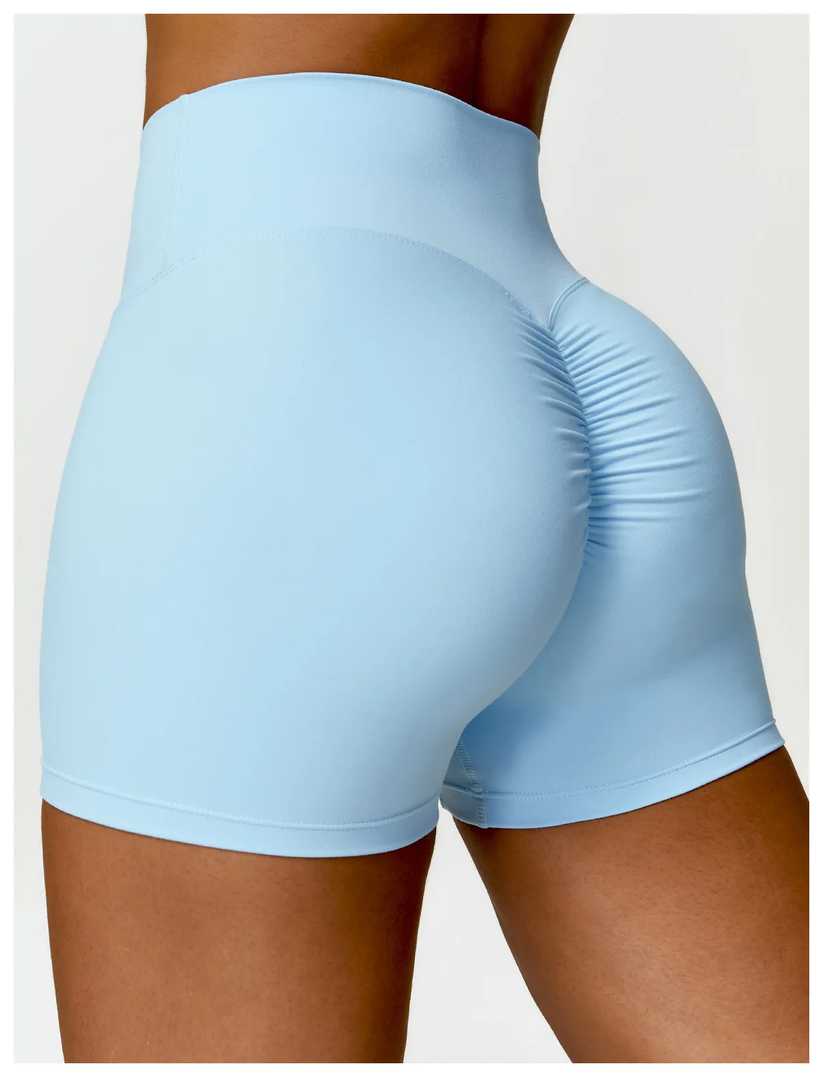 Hearuisavy Summer Buttock Lift Scrunch Yoga Shorts Gym Leggings Cycling Slim Fit Workout Shorts Women High Waist Sports Shorts