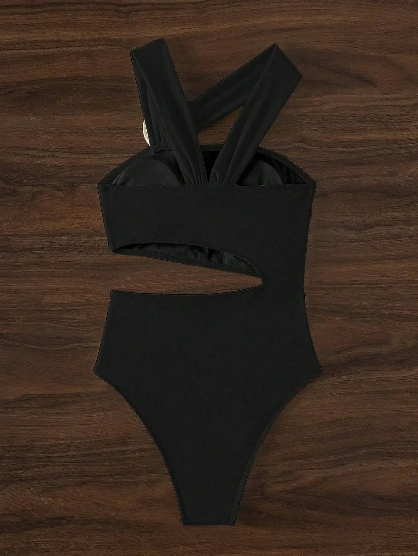 3D Flower Solid 2026 One-shoulder Swimwear Women Sexy Push UP Hollow One Piece Swimsuit Monokini Summer Beach Lady Bathing Suit