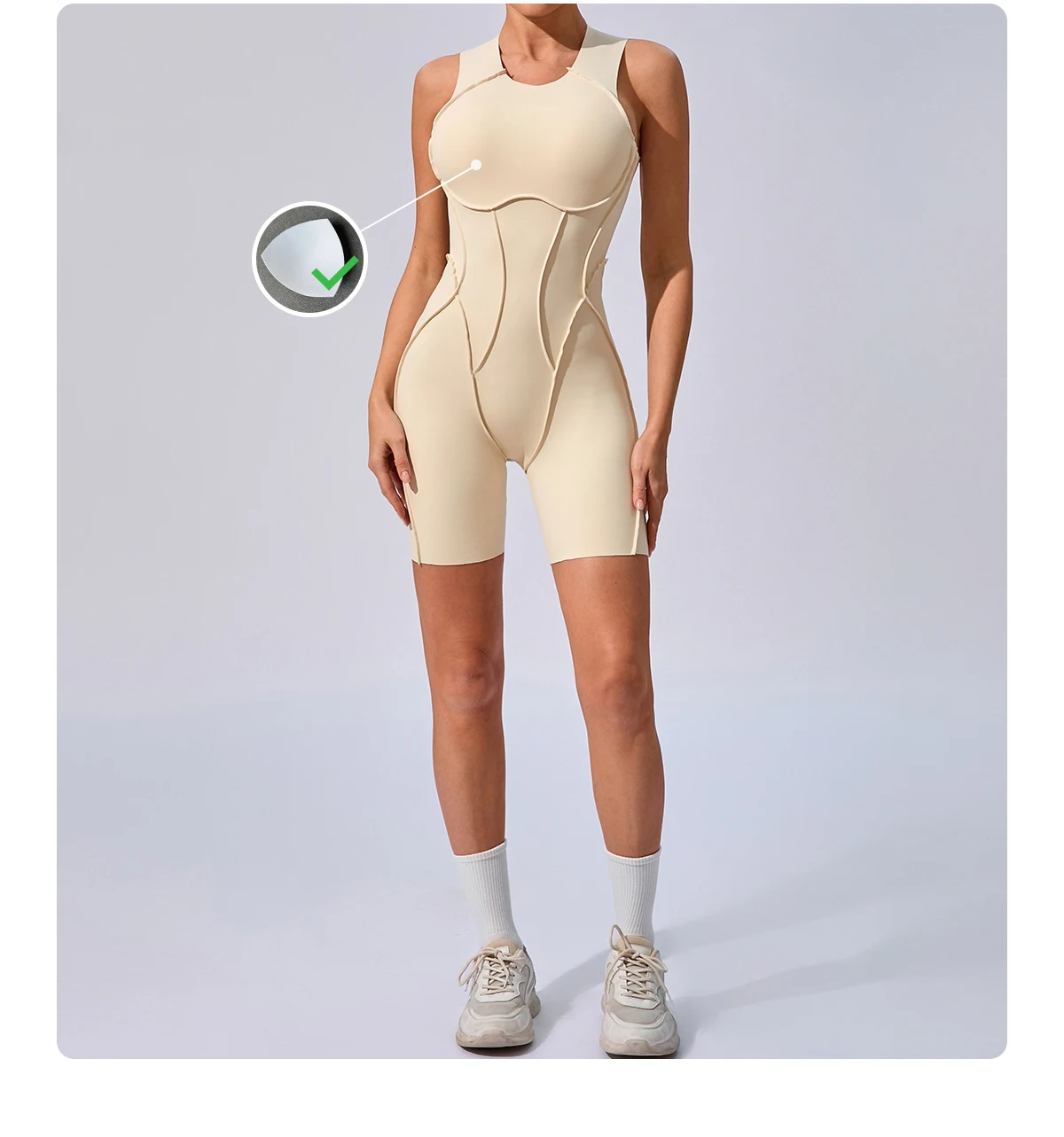Sports Overalls Padding Sporty Jumpsuit Sportswear Woman Gym Clothing Suit for Fitness Women Bodysuit