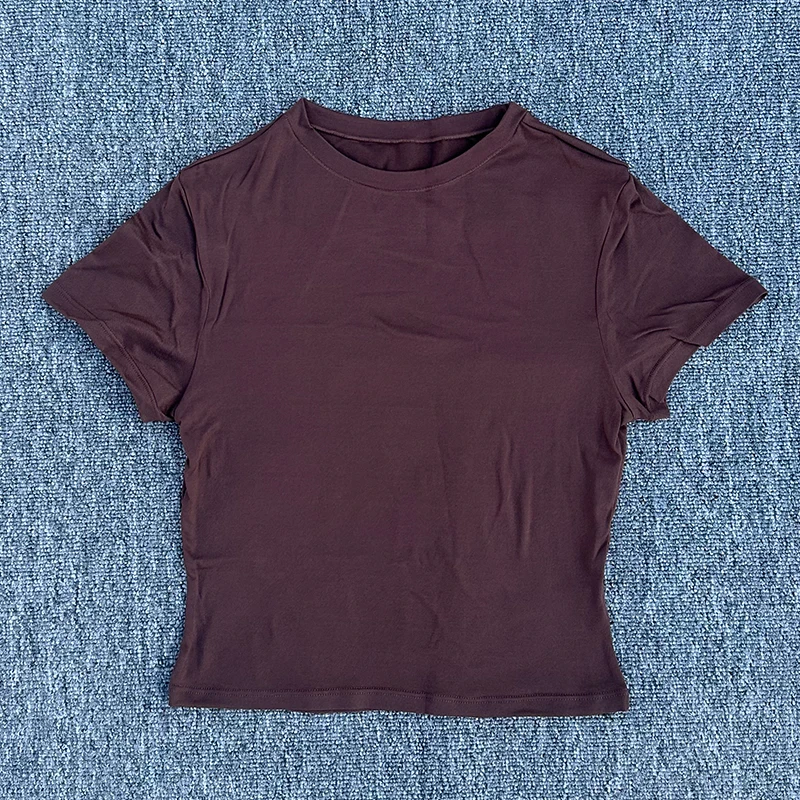 Women's Tight Fitting Sports T-shirt Quick Drying Short Sleeved Yoga T-shirt Pilates Running Exercise Fitness Short Sleeved