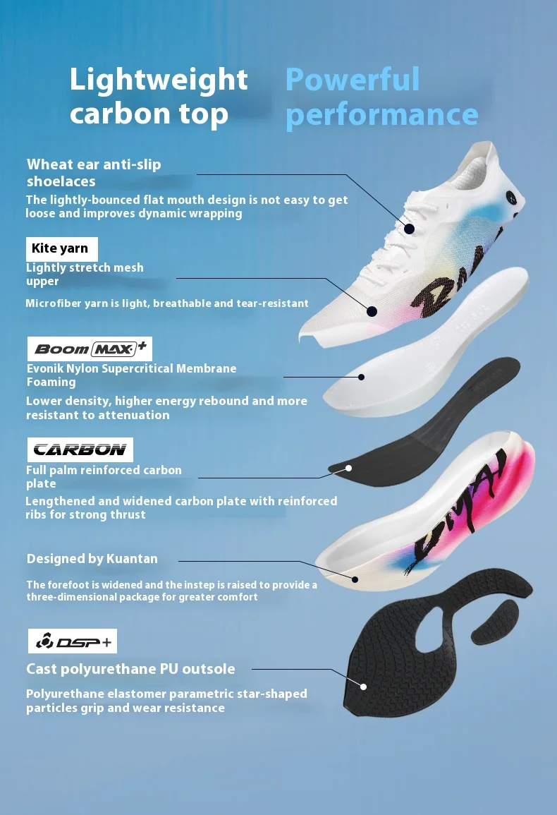 BMAI 3.0Turbo 42KM Marathon Men's Sports Shoes Cushioning Running Shoes for Men Breathable Sneakers Luxury Designer Man Trainers