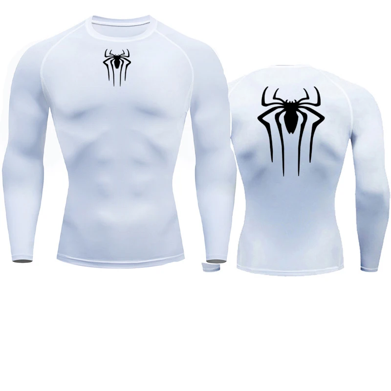 Sun Protection Sports Second Skin Running T-Shirt Men's Fitness Rashgarda MMA Long Sleeves Compression Shirt Workout Clothing